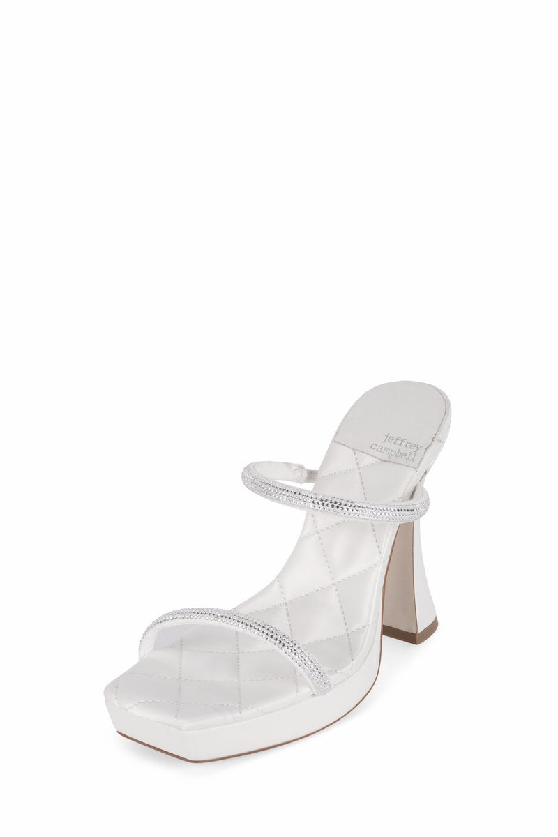 Jeffrey Campbell Movie Women's Platform Sandals White | AYCLNWO-87