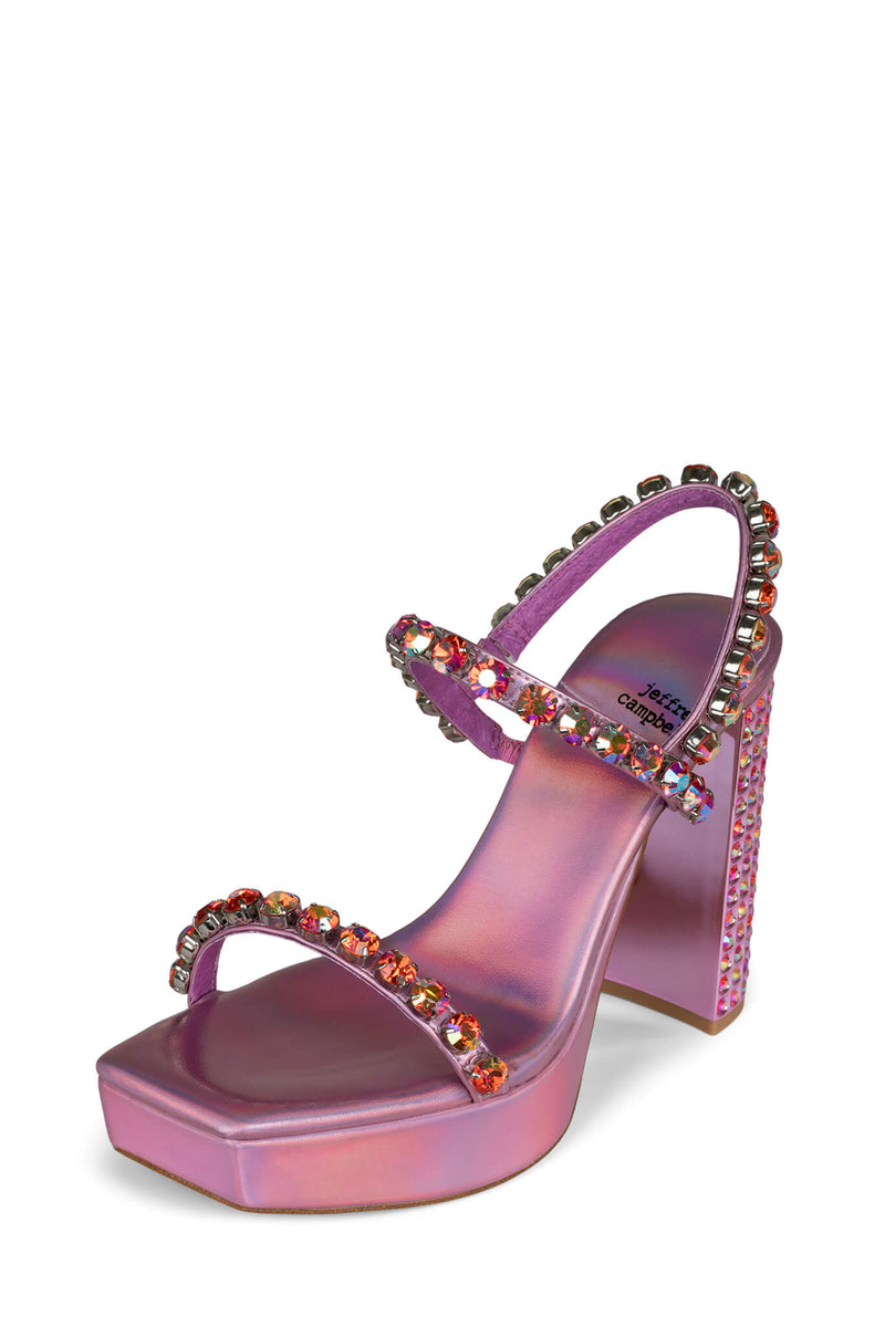 Jeffrey Campbell Noche Women's Platform Sandals Pink | PNVXHTJ-01