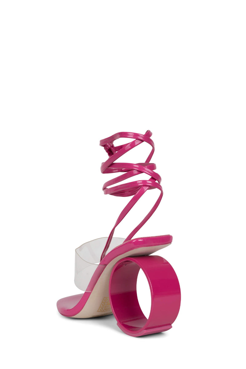 Jeffrey Campbell Nonagon Women's Heels Fuchsia | WLJNDQZ-08