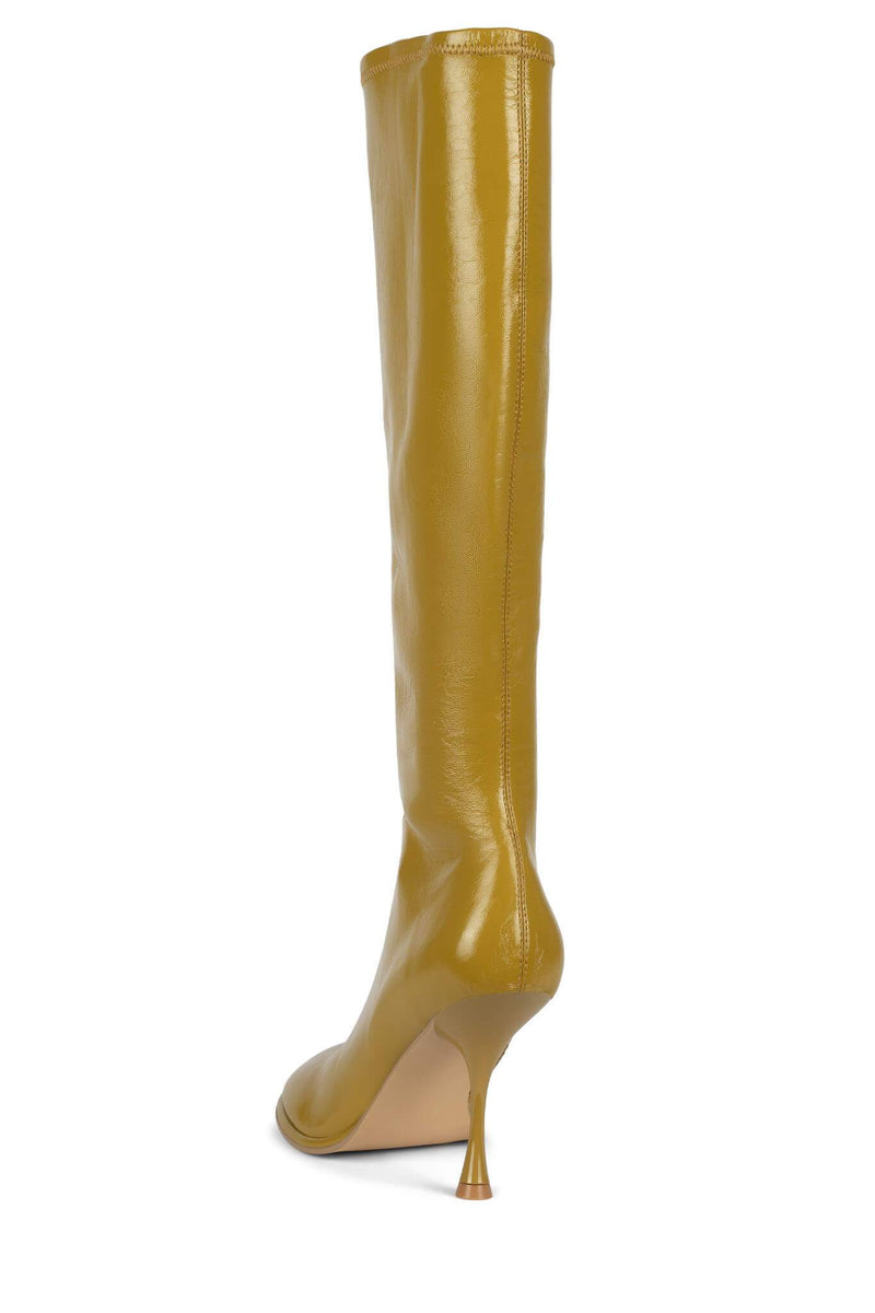 Jeffrey Campbell Obliques-K Women's Knee High Boots Dark Beige | ETQBHAP-24