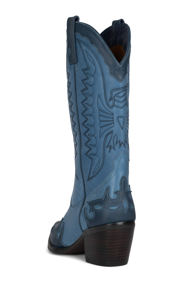 Jeffrey Campbell One-Horse Women's Knee High Boots Blue | LSAEVKB-32