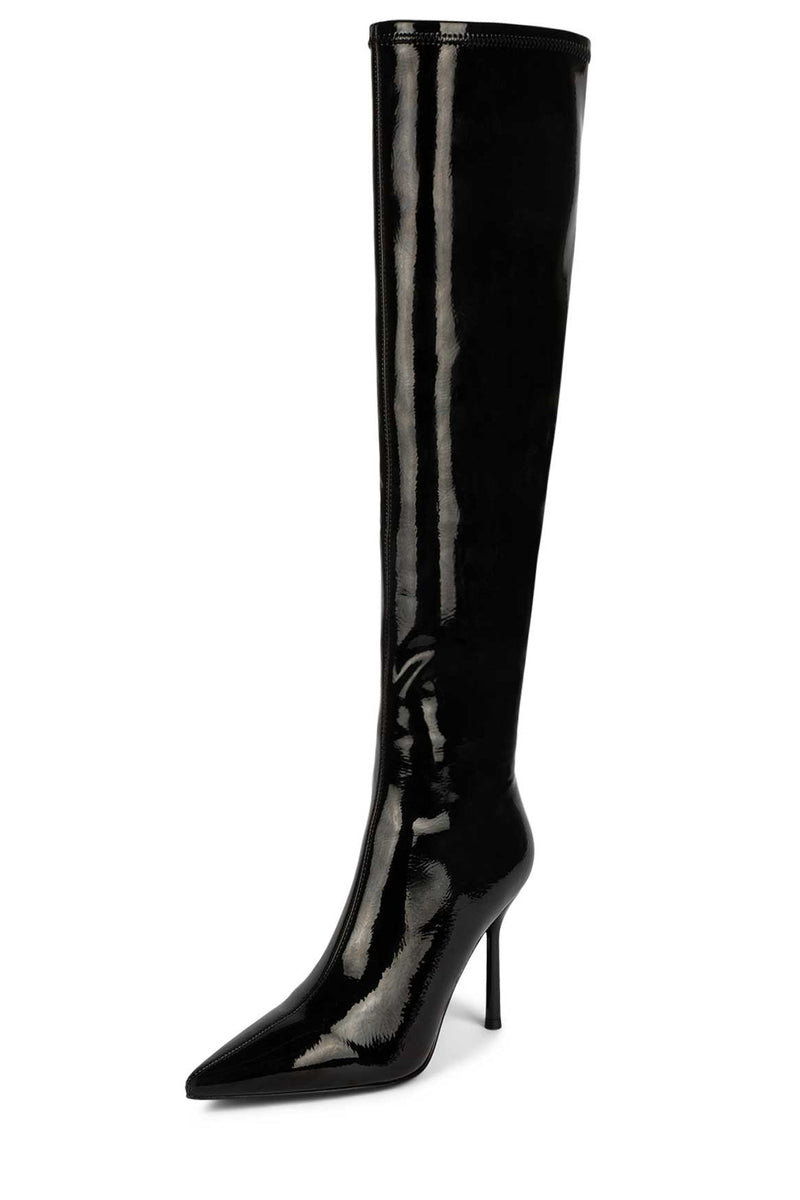 Jeffrey Campbell Operate Women's Knee High Boots Black | QPEYISV-71