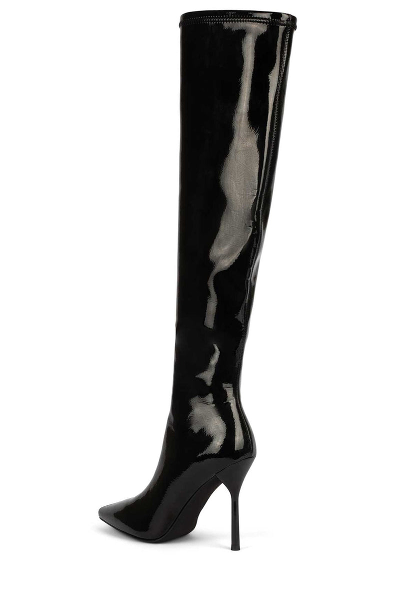 Jeffrey Campbell Operate Women's Knee High Boots Black | QPEYISV-71