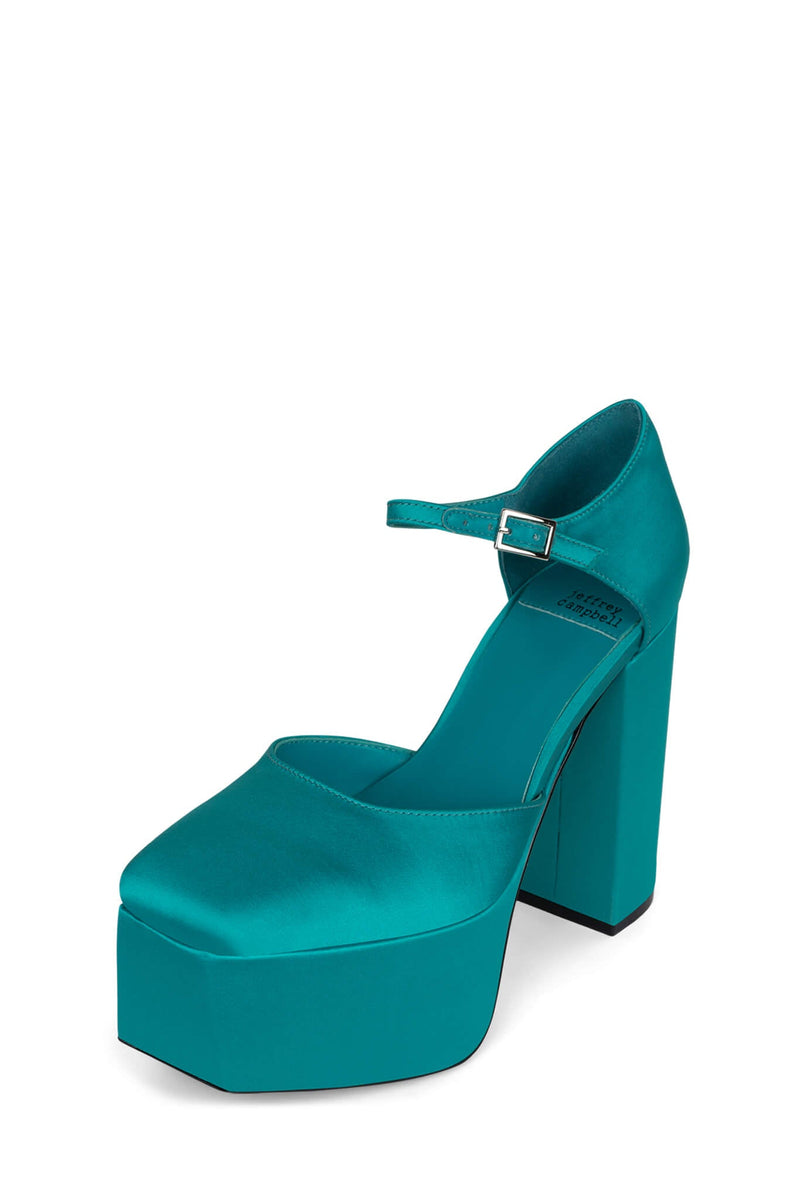 Jeffrey Campbell Ovr-N-Out Women's Pumps Blue | MXYWNFO-34