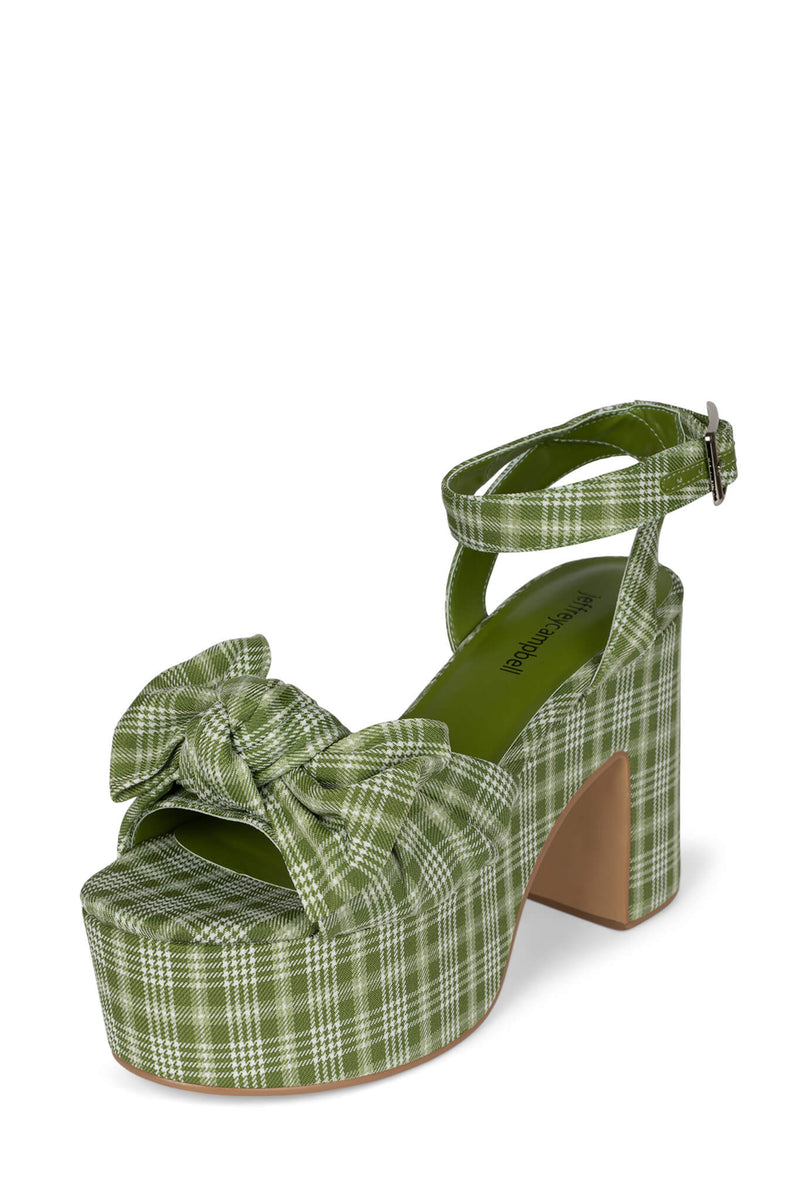 Jeffrey Campbell Picnic Women's Platform Sandals Green | PCGEYOZ-16