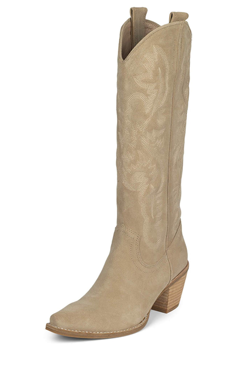 Jeffrey Campbell Rancher-K Women's Knee High Boots Beige | XNCRZDJ-39