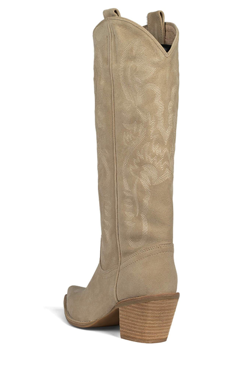 Jeffrey Campbell Rancher-K Women's Knee High Boots Beige | XNCRZDJ-39