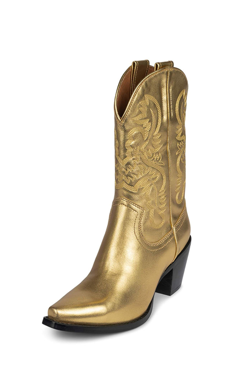 Jeffrey Campbell Rancher-Md Women's Western Boots Gold | CVBAETN-64