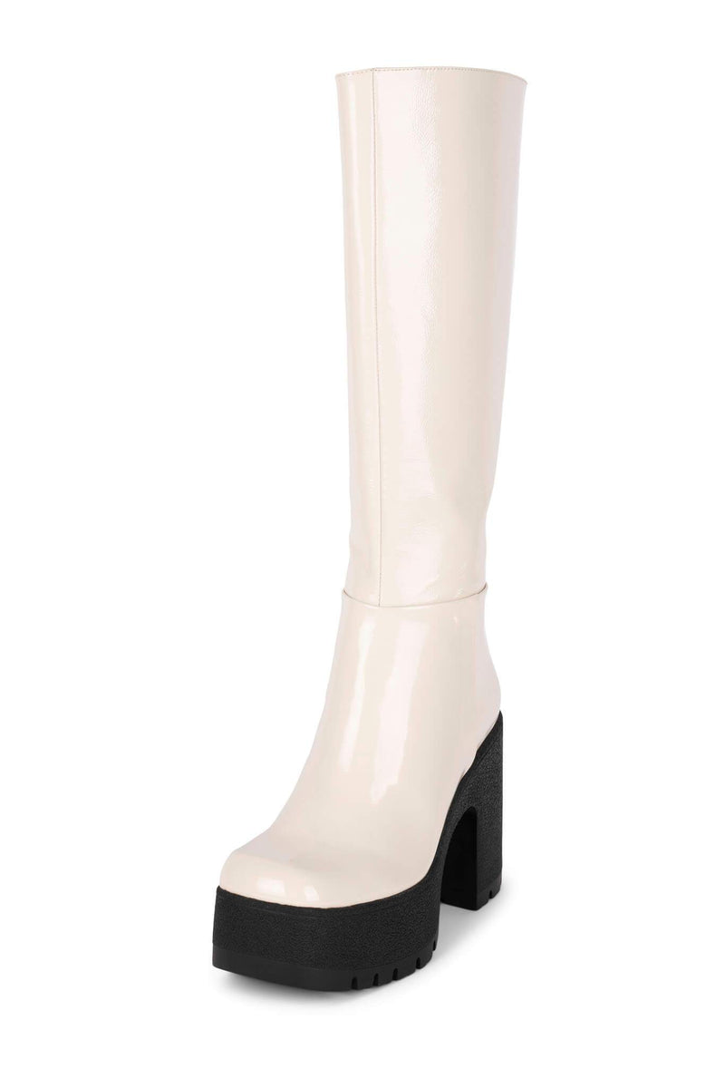 Jeffrey Campbell Refresh Women's Knee High Boots Beige | QMWASHP-45