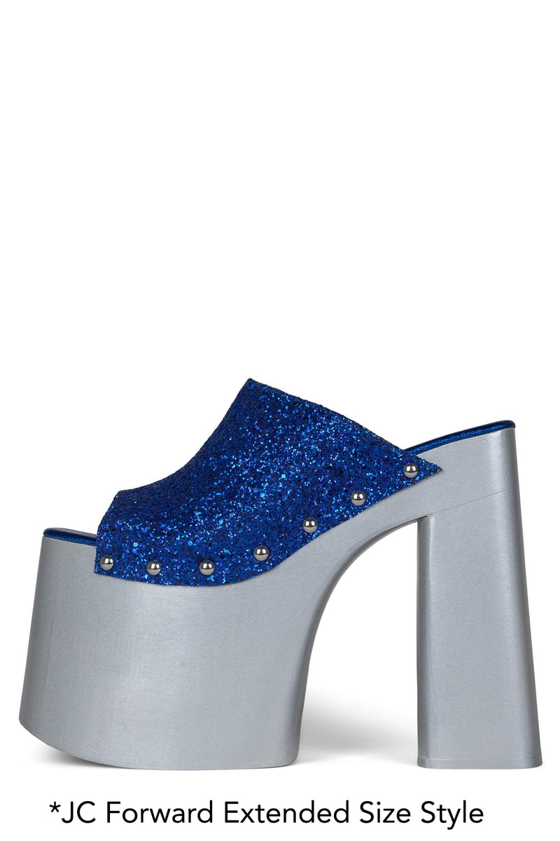 Jeffrey Campbell Rocknrolln Women\'s Platform Sandals Blue | JVHICSU-27