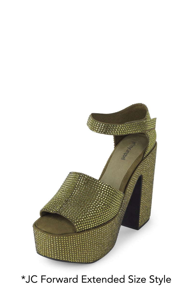 Jeffrey Campbell Sedusa Women's Platform Sandals Olive | FJDTUAR-85