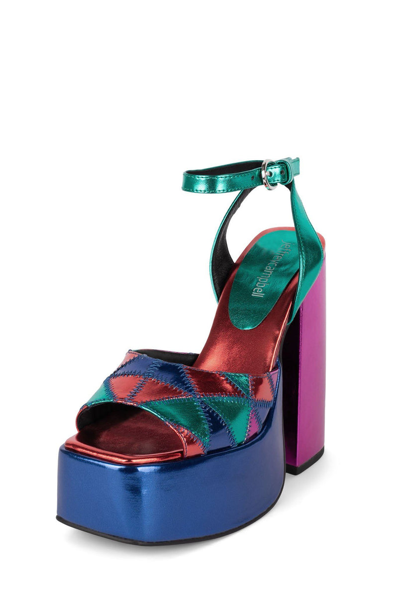 Jeffrey Campbell Seventyone Women's Platform Sandals Multicolor | HLWMKZI-52