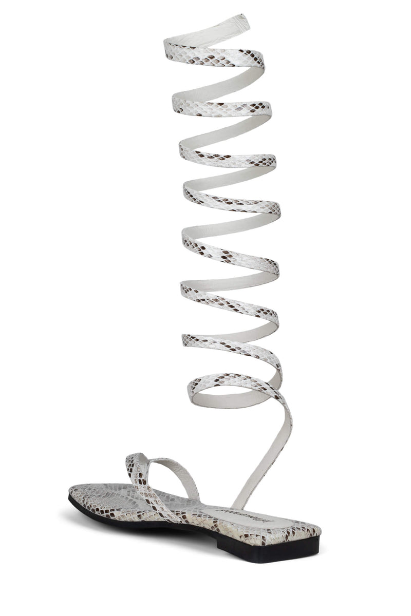 Jeffrey Campbell Slinky Women's Flat Sandals Grey | MVZHYNB-73