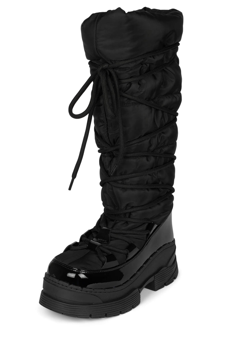 Jeffrey Campbell Snowies-Ok Women's Knee High Boots Black | LDYBUZF-40