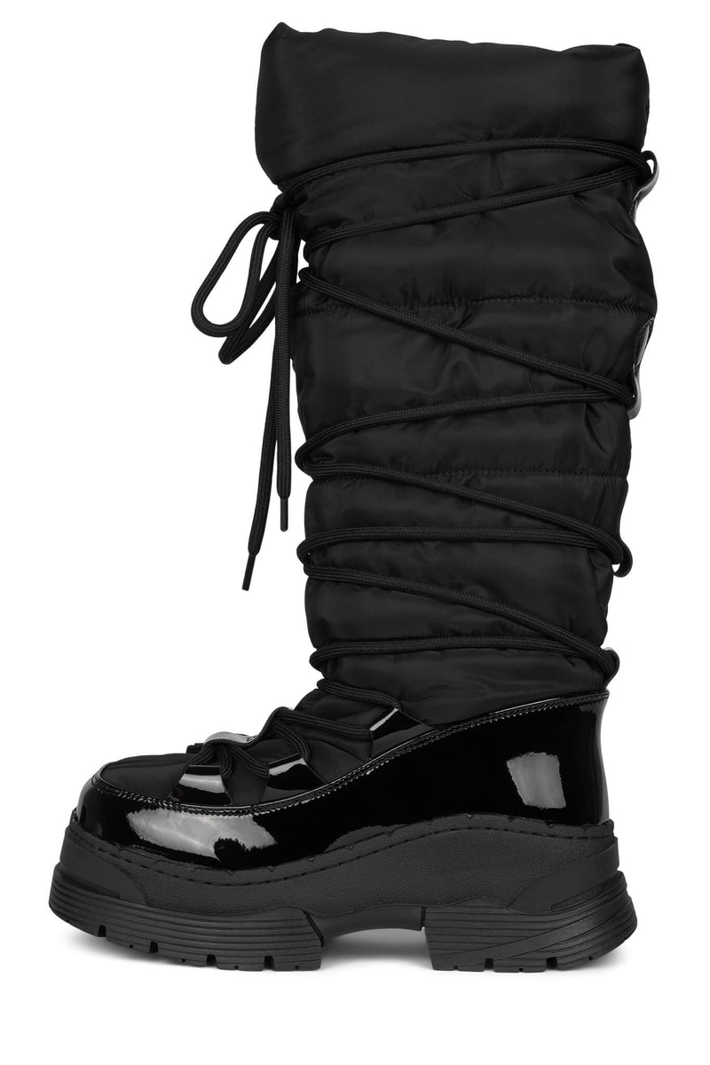 Jeffrey Campbell Snowies-Ok Women\'s Knee High Boots Black | LDYBUZF-40