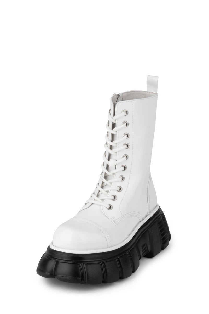 Jeffrey Campbell Stomp Women's Platform Boots White | GOETHYD-92