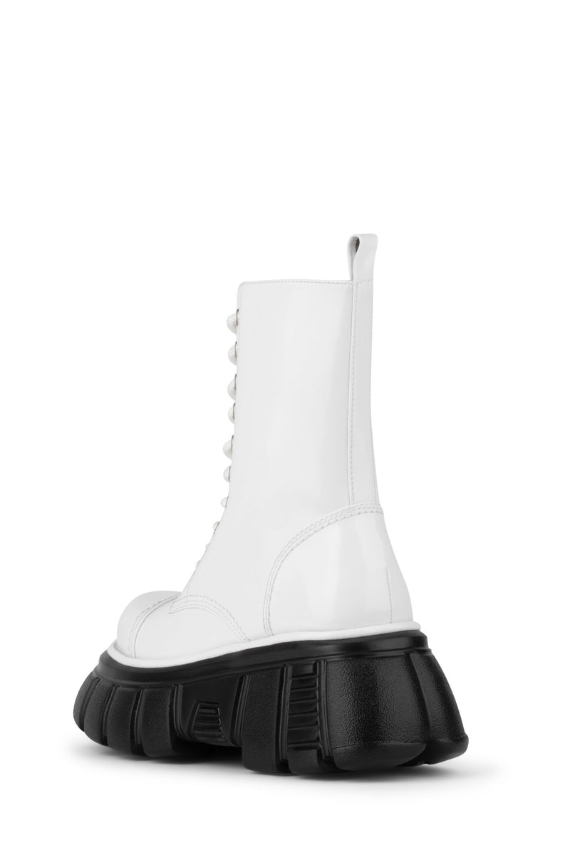 Jeffrey Campbell Stomp Women's Platform Boots White | GOETHYD-92