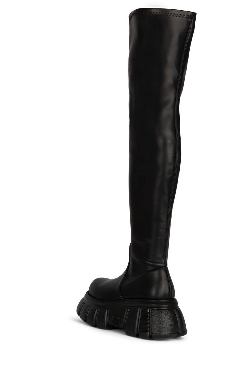 Jeffrey Campbell Stomped-Ok Women's Knee High Boots Black | GLIFYCD-17