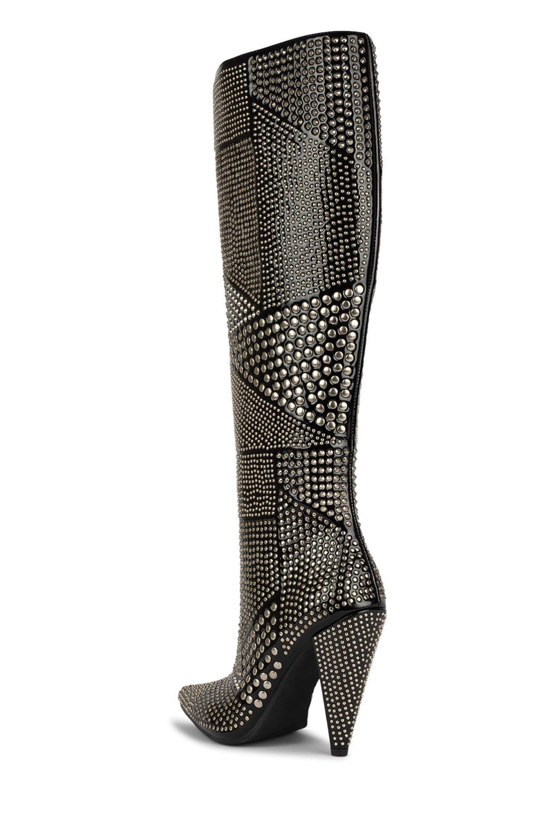 Jeffrey Campbell Studd-Kh Women's Knee High Boots Black | KTWHRJQ-82