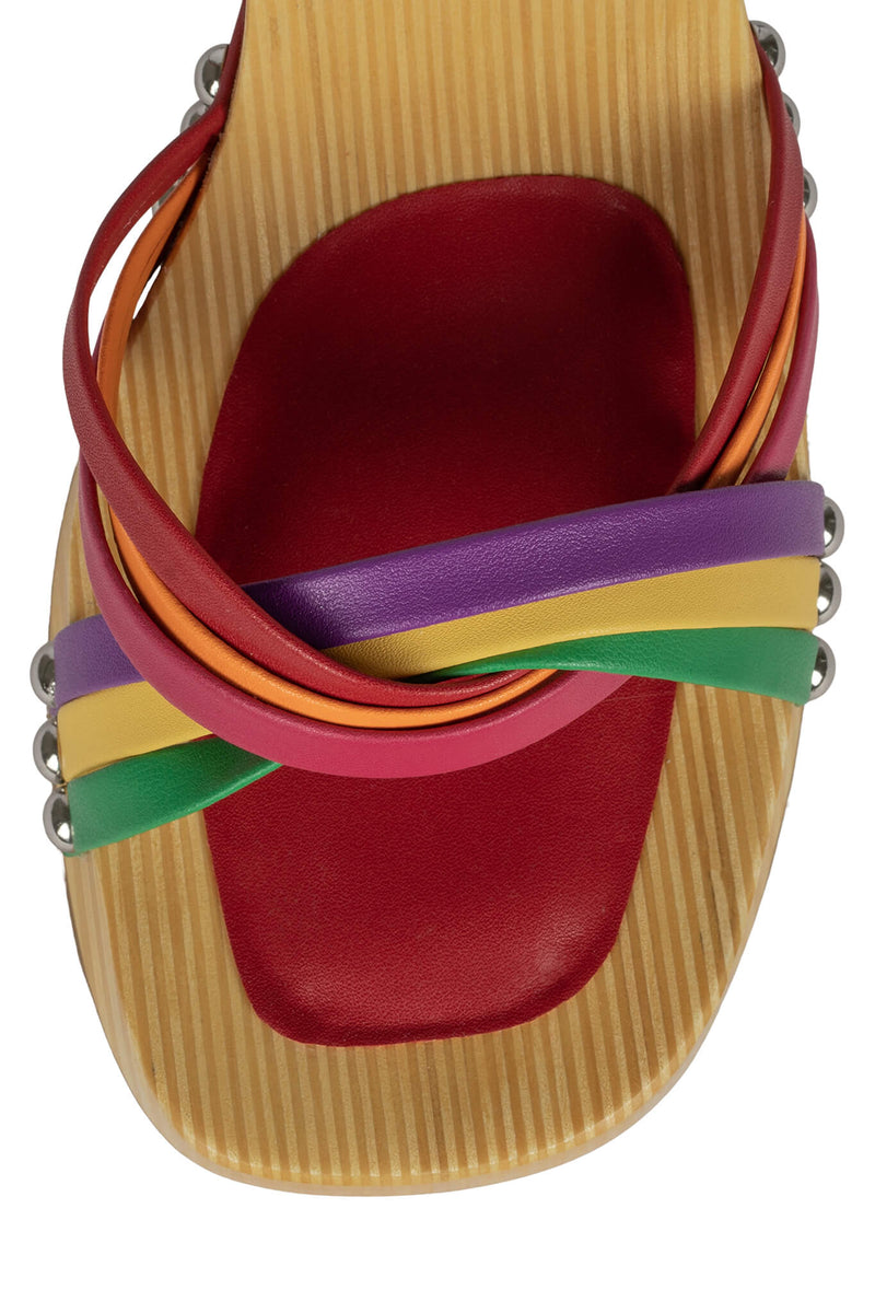 Jeffrey Campbell Sucettes Women's Platform Sandals Multicolor | RPXAWQJ-87