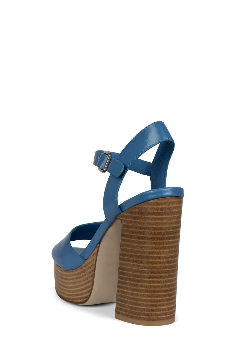 Jeffrey Campbell Summers Women's Platform Sandals Blue | URPBFXK-18