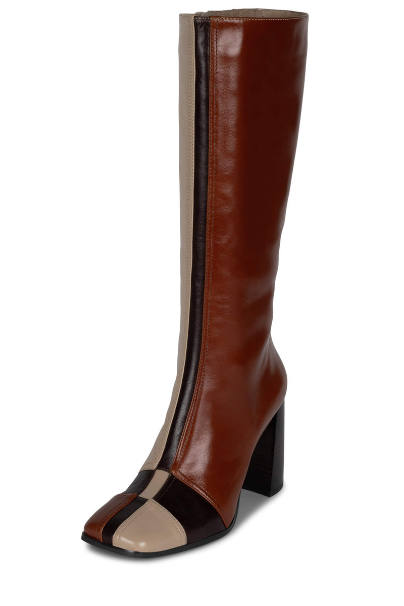 Jeffrey Campbell Symmetry Women's Knee High Boots Brown | SXCAPUD-15