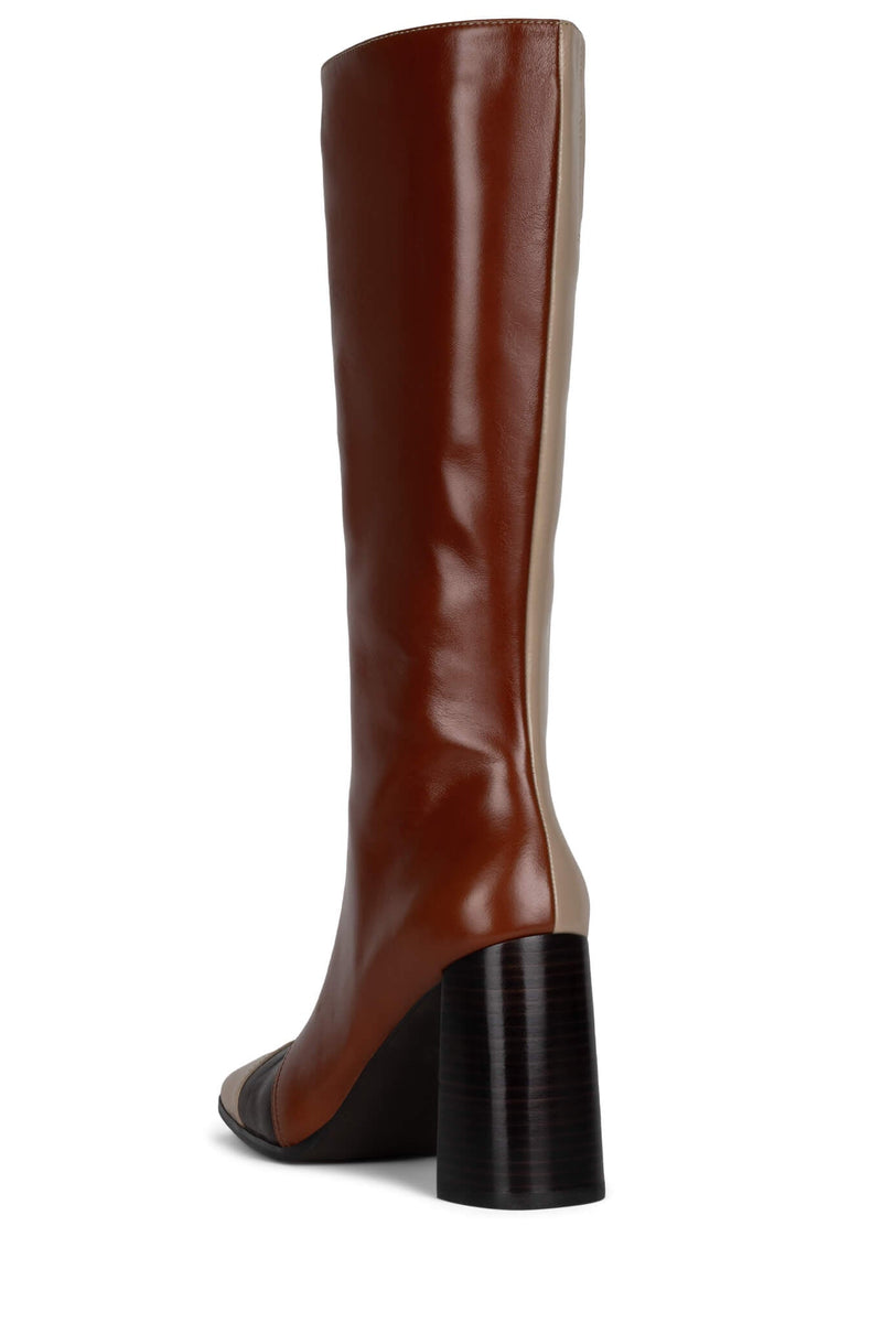 Jeffrey Campbell Symmetry Women's Knee High Boots Brown | SXCAPUD-15