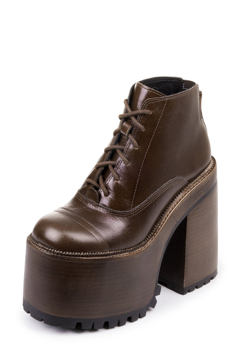 Jeffrey Campbell Takeoff Women's Ankle Boots Brown | OMPHRDS-47