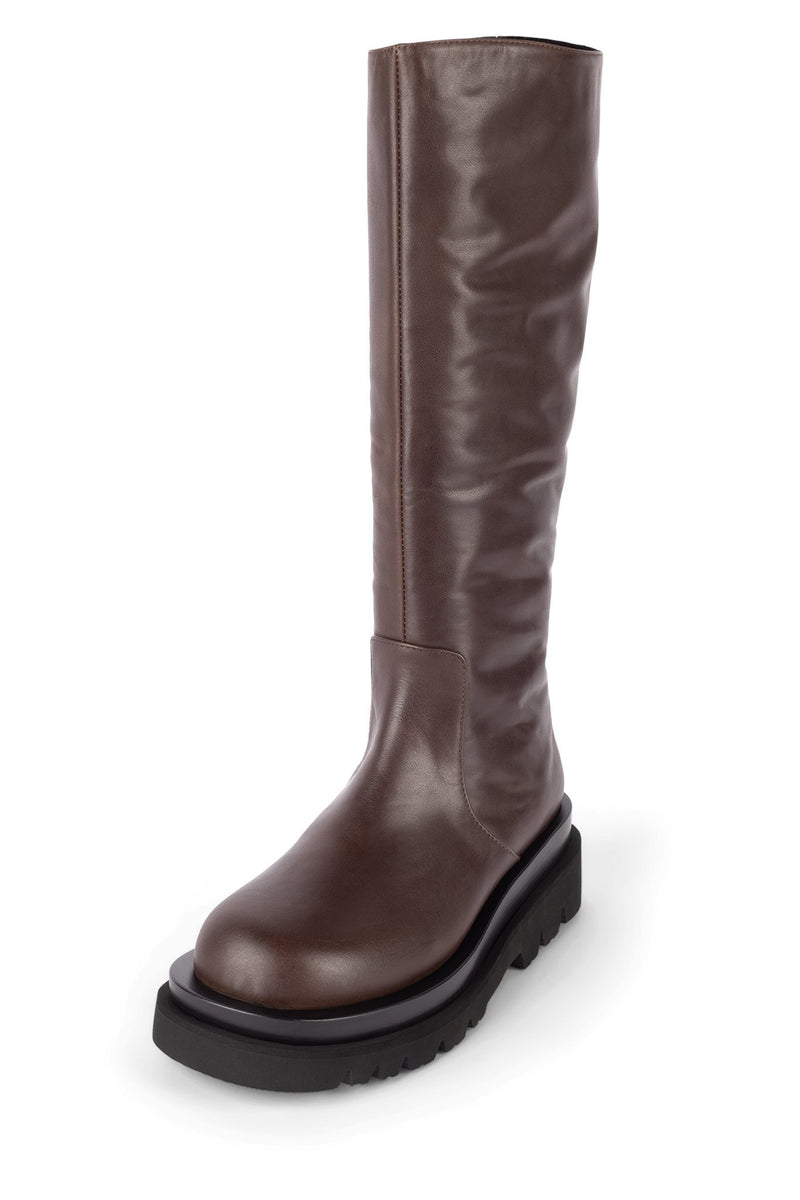 Jeffrey Campbell Tanked-Kh Women's Knee High Boots Brown | ONLKAYS-53