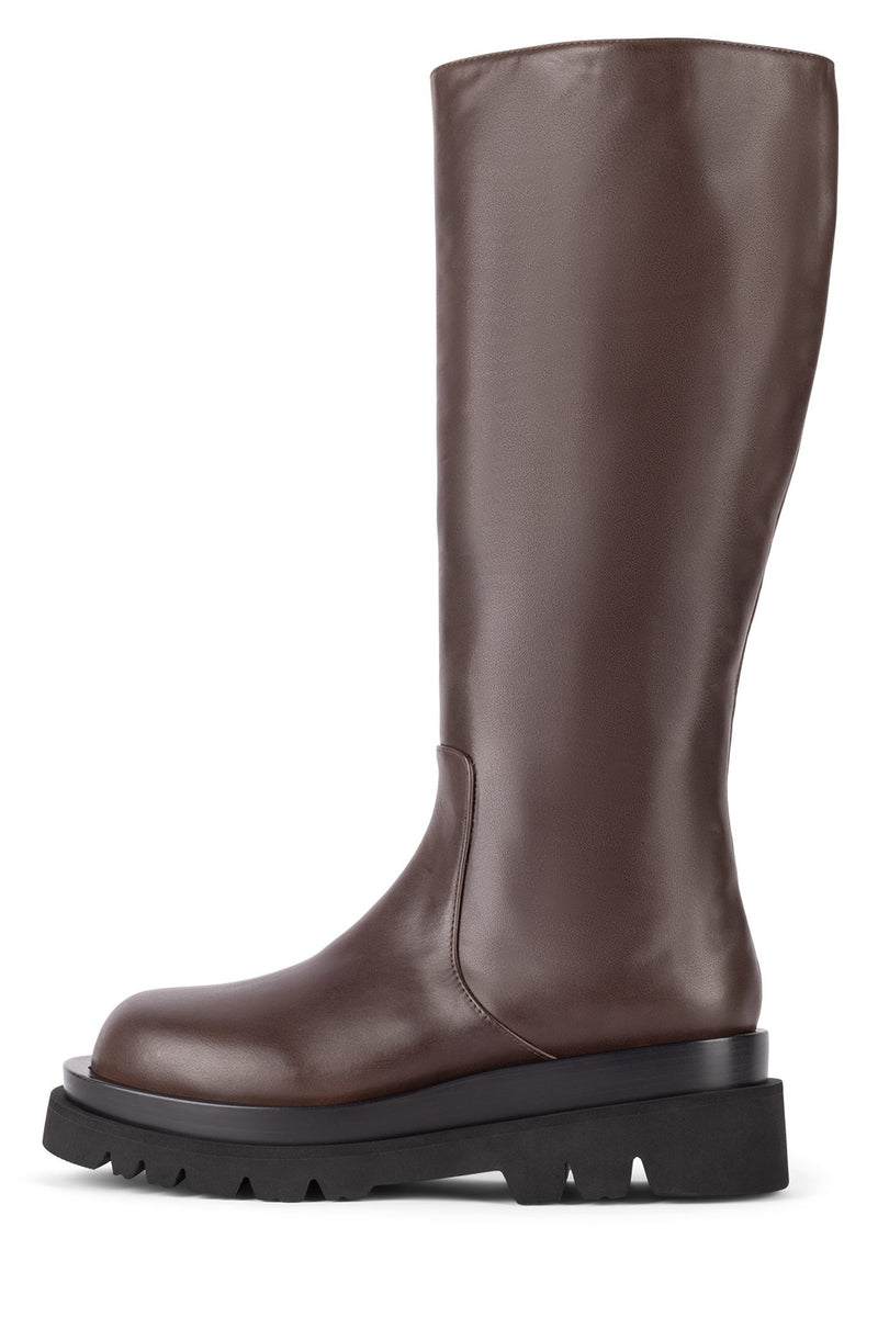 Jeffrey Campbell Tanked-Kh Women\'s Knee High Boots Brown | ONLKAYS-53