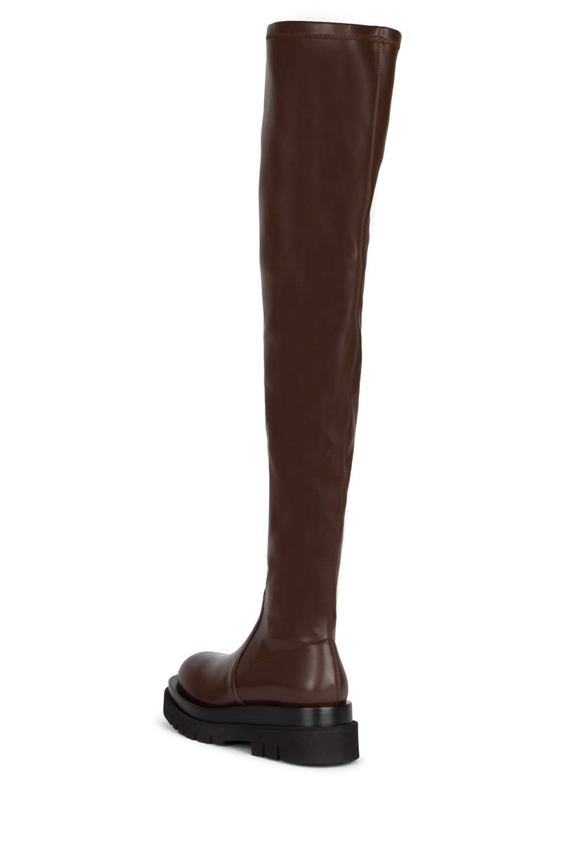 Jeffrey Campbell Tanked-Ok Women's Knee High Boots Green | TGBQWVH-95