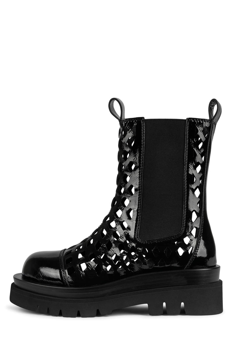 Jeffrey Campbell Tanked-P Women\'s Ankle Boots Black | PLIYNSJ-12