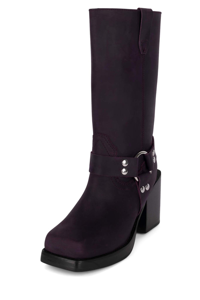 Jeffrey Campbell Teenage Women's Western Boots Purple | JTNSVOQ-34