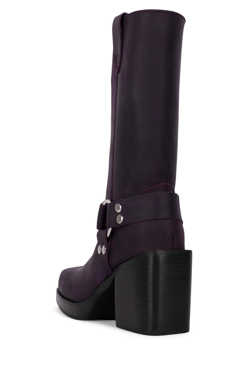 Jeffrey Campbell Teenage Women's Western Boots Purple | JTNSVOQ-34