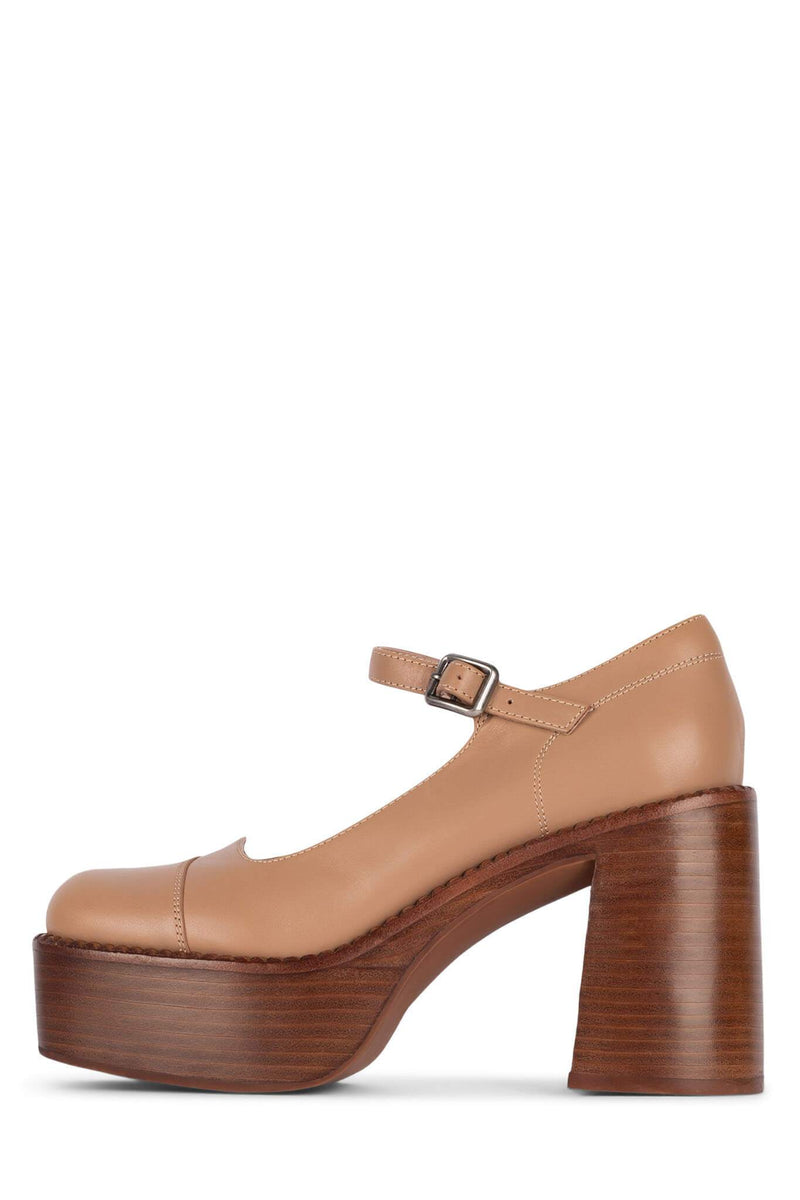 Jeffrey Campbell The-Bass Women's Pumps Brown | TBMRFQD-60