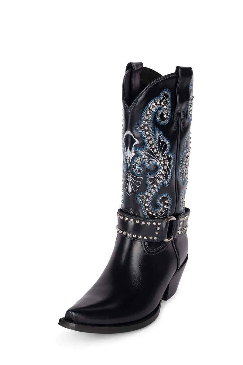 Jeffrey Campbell The-Kid-H Women's Western Boots Blue | RCOKHVY-45