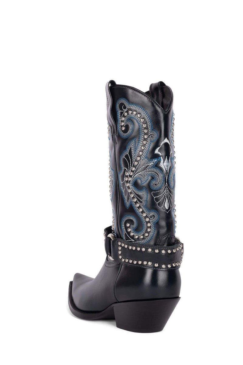 Jeffrey Campbell The-Kid-H Women's Western Boots Blue | RCOKHVY-45