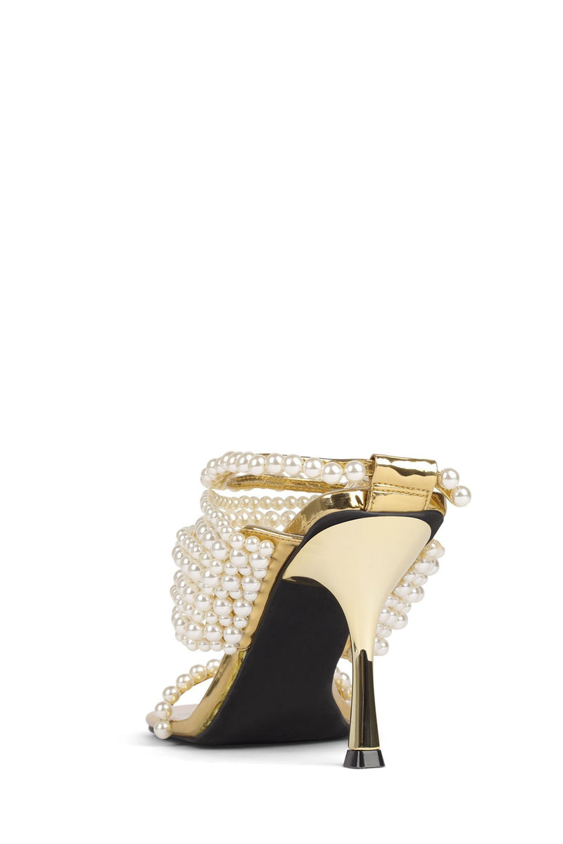 Jeffrey Campbell Theogony-P Women's Heels Gold | KZXPFLN-20