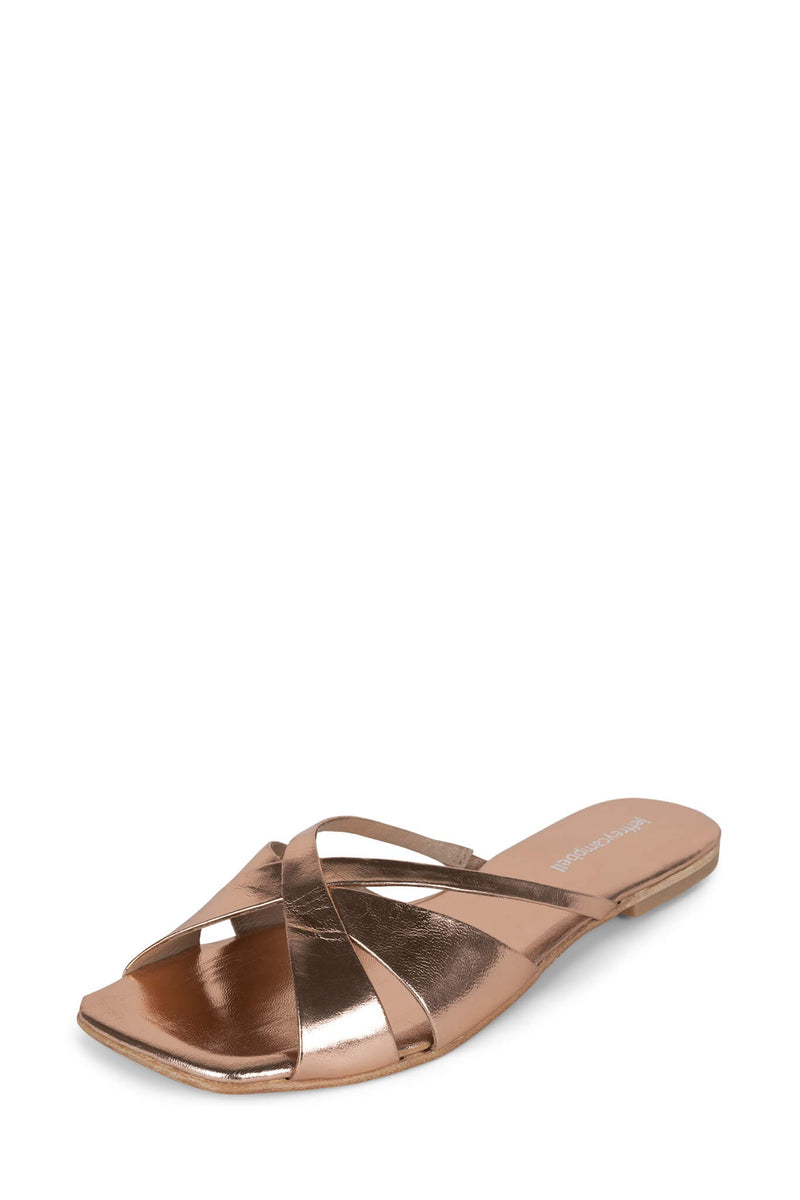 Jeffrey Campbell Thyra Women's Flat Sandals Rose Gold | AVKIDZF-65