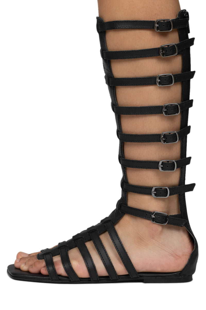 Jeffrey Campbell Tip-2 Women\'s Flat Sandals Black | VSOYRIL-65