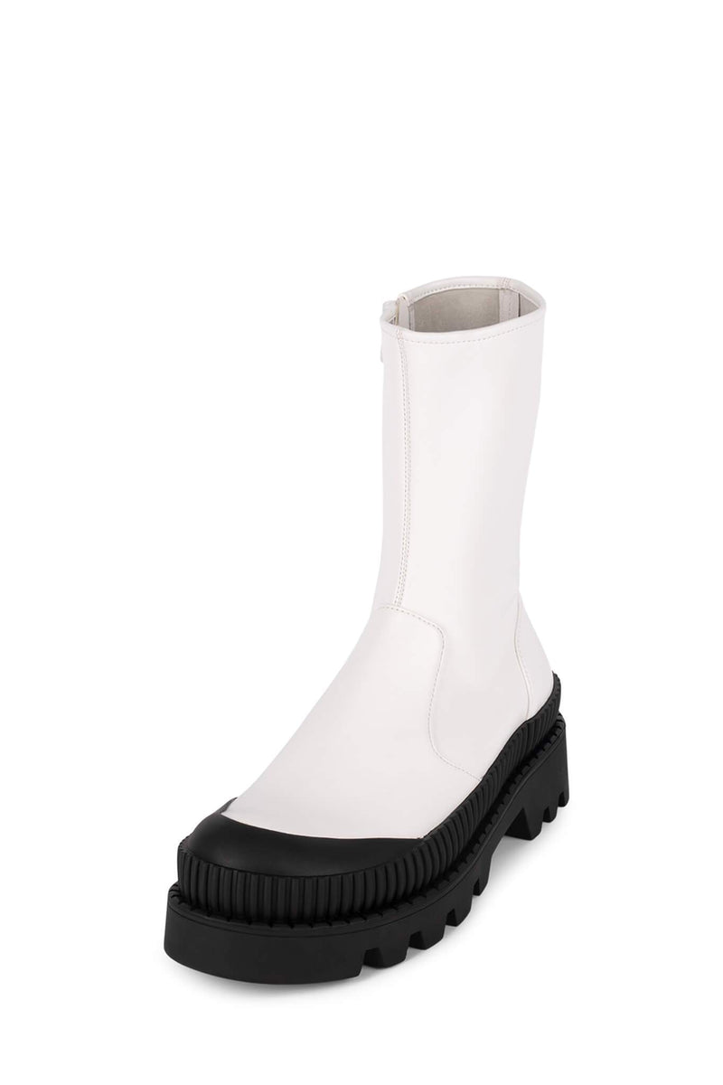 Jeffrey Campbell Tough Women's Rain Boots White | RCGTOHA-94