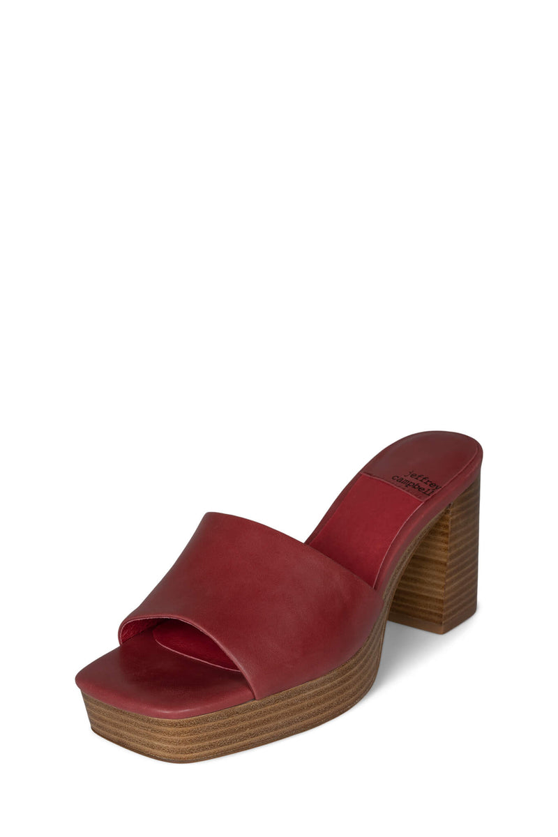 Jeffrey Campbell Tresor Women's Platform Sandals Red | JLEWCVB-85