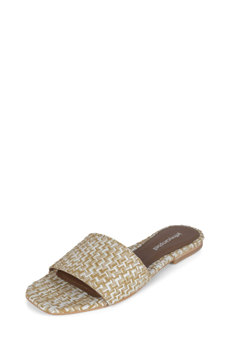 Jeffrey Campbell Tropical Women's Flat Sandals Beige | PLUTFJA-27