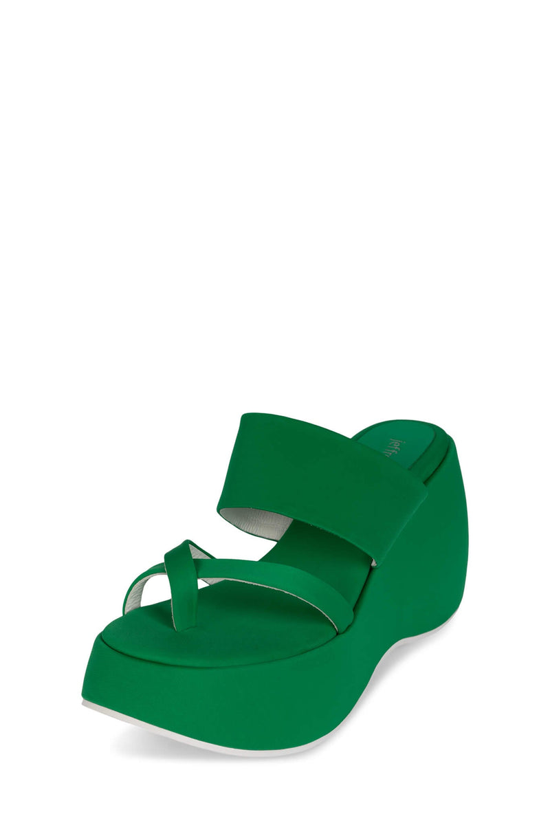 Jeffrey Campbell Vibe-2 Women's Platform Sandals Green | PBACRXY-80