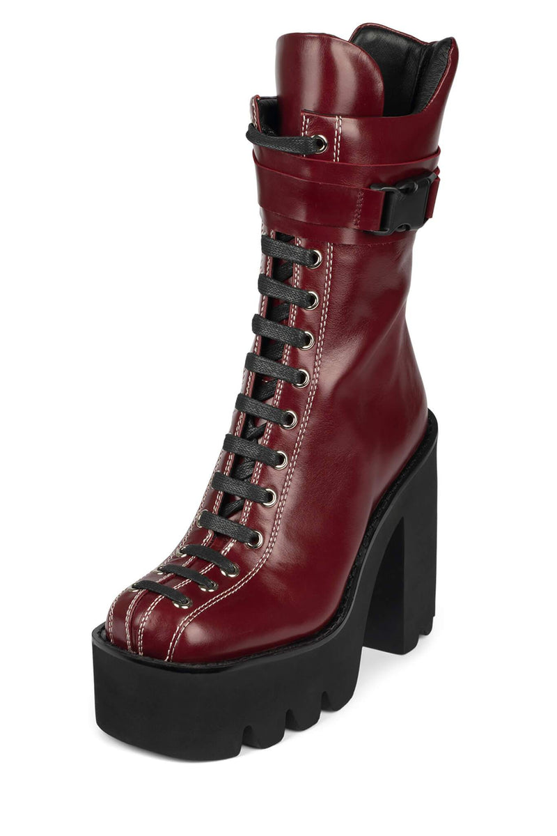 Jeffrey Campbell Viking Women's Platform Shoes Red | BFITXKP-69