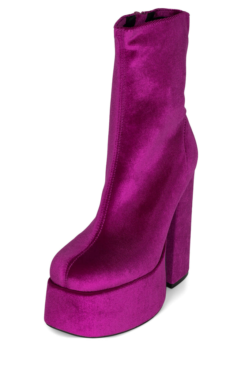 Jeffrey Campbell Widow-Sm Women's Platform Boots Fuchsia | YUIFTKV-85