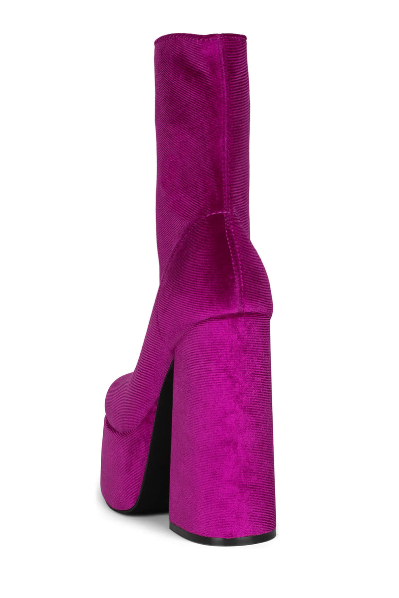 Jeffrey Campbell Widow-Sm Women's Platform Boots Fuchsia | YUIFTKV-85