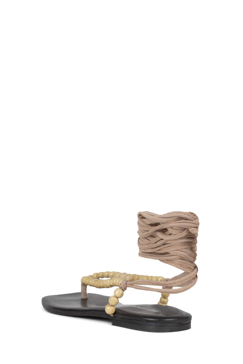 Jeffrey Campbell Xeniah Women's Flat Sandals Beige | QZECAGR-42