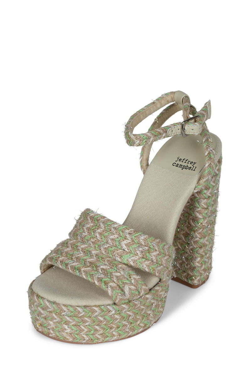 Jeffrey Campbell Yawl Women's Platform Sandals Silver | DSMWBTP-13