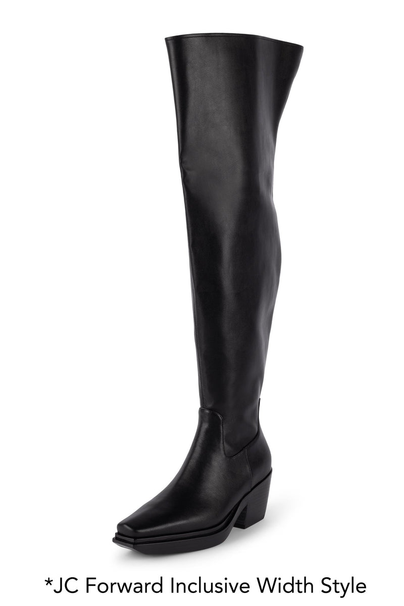 Jeffrey Campbell Zenda Women's Knee High Boots Black | ZUJYVCI-16